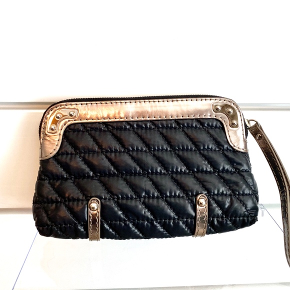 Rafē Gunmetal & Silver Quilted and Metallic Clutch - Picture 3 of 4